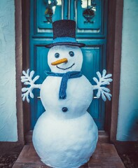 Snowman, Winter Season, Christmas Holiday Concept