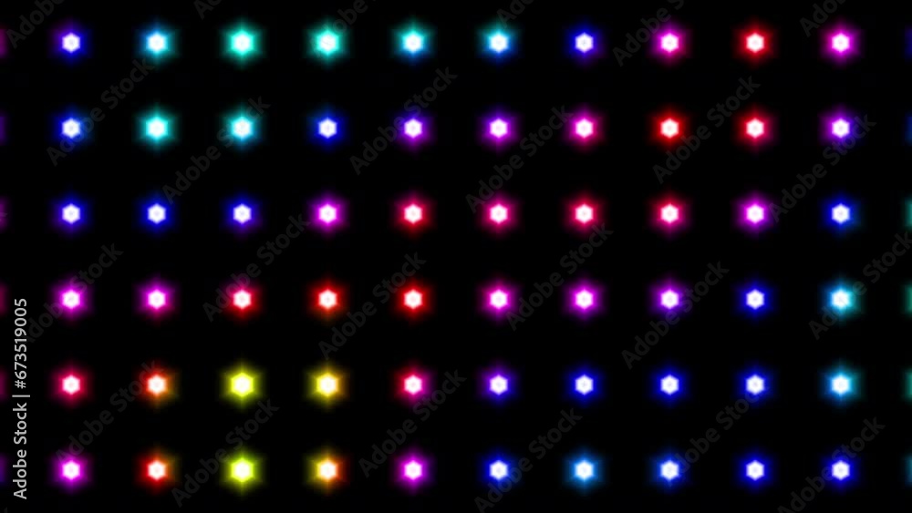 Leinwandbilder animated abstract technology dark background random dots and grid 4k. looping footage