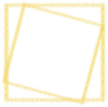 transparent glamorous gold rectangle frame