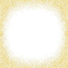 transparent luxury gold glitter frame
