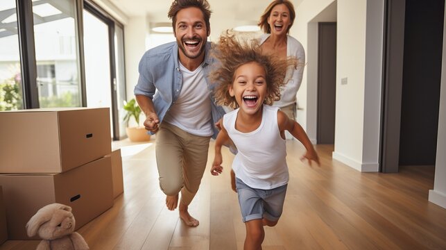 The emotion of a new beginning in a new home, generative ai