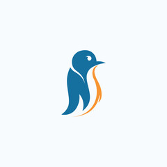 Penguin Fire and Ice Logo Icon