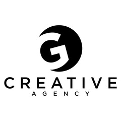 initial g.monogram logo design, icons for business of luxury,elegant and random.