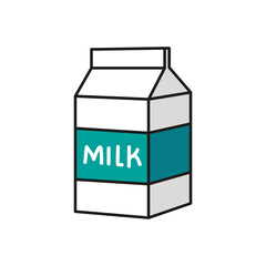 milk box with milk