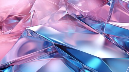 Obraz premium Abstract rainbow pink blue color abstract background, crystal prism flare beams background