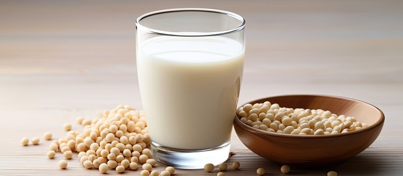 Soy milk which is made from soybeans can be used as an alternative drink to regular milk for those who enjoy a dairy free option