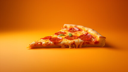 slice of delicious pizza with copy space, international pizza day, 9th feb