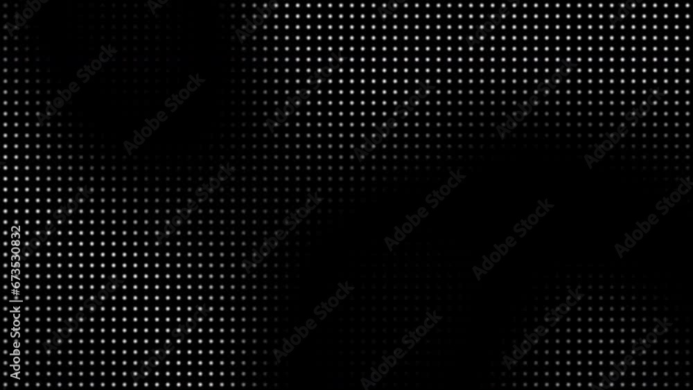 Fototapete animated abstract technology dark background random dots and grid 4k. looping footage