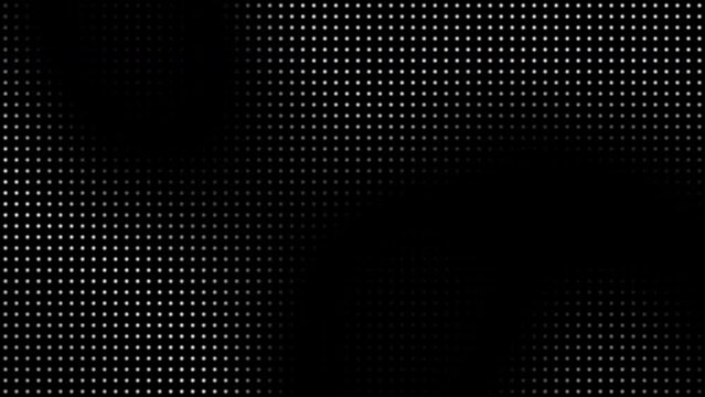 Animated abstract technology dark background random dots and grid 4K. Looping footage