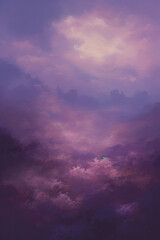 Expressive Purple oil painting background - obrazy, fototapety, plakaty