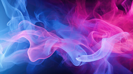 Obraz premium Colorful Neon Smoke Clouds Background