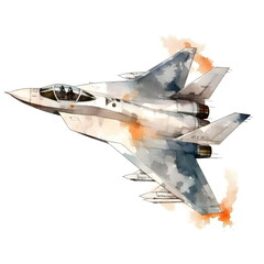 Watercolor Fighter Jets - 4000x4000px JPG