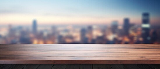 The background of the interior is blurred with a table top in view