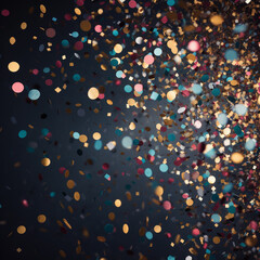 Naklejka premium Confetti graphic art background.