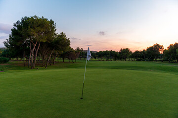 Obraz premium CAMPO DE GOLF detalles golf course details europe spain el plantio alicante 2023 