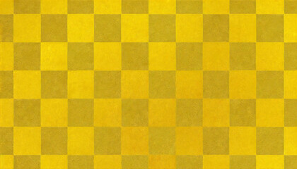 Luxurious gold checkered background. Checkered pattern image material with a Japanese feel.