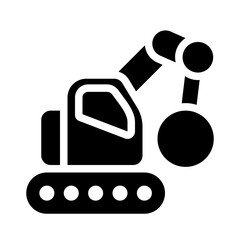 excavator wrecking ball