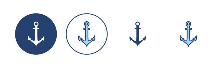 Fotobehang Anchor icon vector. Anchor sign and symbol. Anchor marine icon. © avaicon