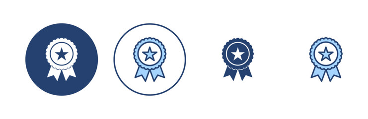 Badge icon vector. Awards icon vector. Achieve sign and symbols