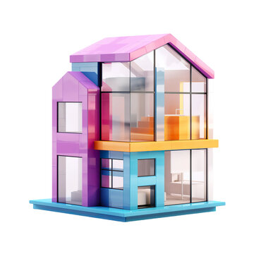3d render of a modern house