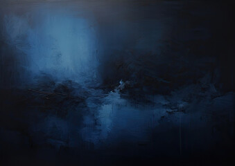 Expressive Blue oil painting background
