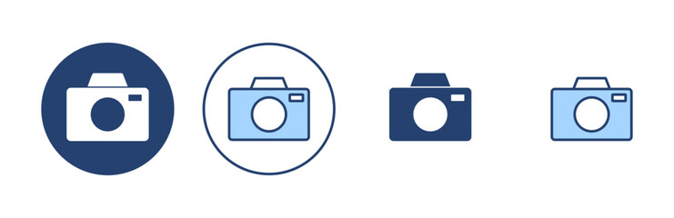 Camera icon vector. photo camera sign and symbol. photography icon.