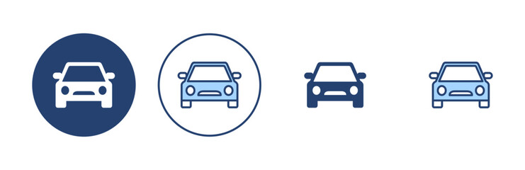 Car icon vector. car sign and symbol. small sedan