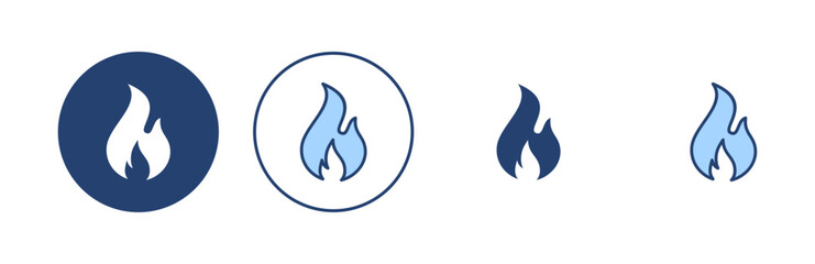 Obraz premium Fire icon vector. fire sign and symbol