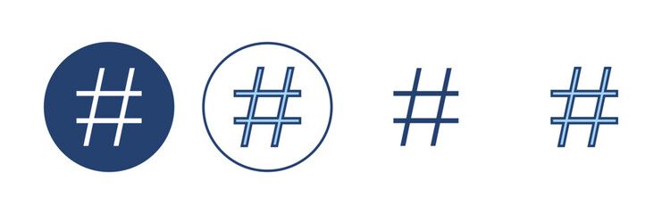 Hashtag icon vector. hashtag sign and symbol