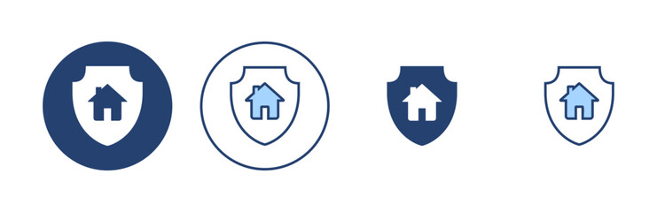 house insurance icon vector. house protection sign and symbol