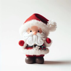 Obraz premium An image of a cute toy Santa Claus. Children's Christmas toy.