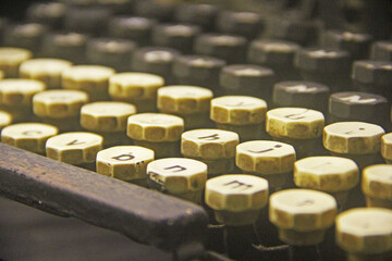 Fototapeta premium old typewriter keys