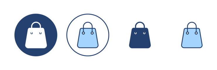 Shopping bag icon vector. shopping sign and symbol