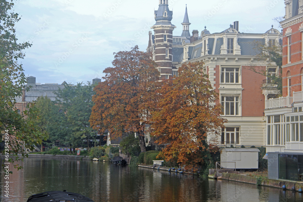 Wall mural canal