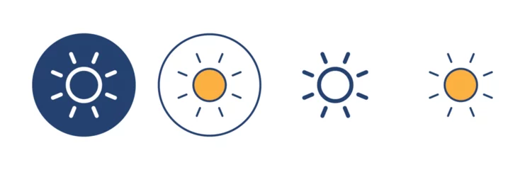 Fotobehang Sun icon vector. Brightness sign and symbol © avaicon