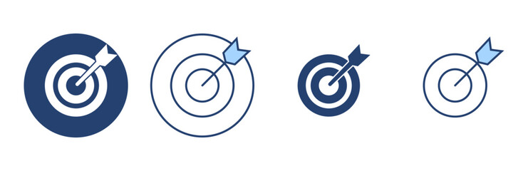 Target icon vector. goal icon vector. target marketing sign and symbol