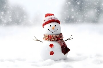 かわいい雪だるま