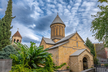 Fototapeta na wymiar Zion Cathedral in Tbilisi the capital of Georgia