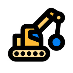 excavator wrecking ball