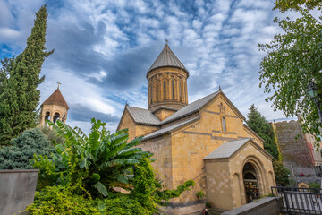 Fototapeta na wymiar Zion Cathedral in Tbilisi the capital of Georgia