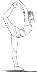 Woman exercise in yoga posture