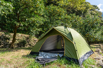 山奥　テント