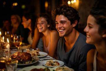 Family Christmas banquet