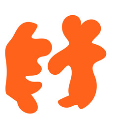 Abstract organic shapes vector 