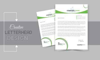 corporate letterhead template design