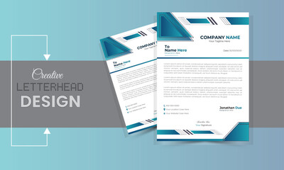 corporate letterhead template design