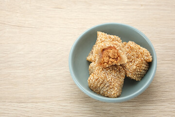 Mochi Dessert, made from glutinous rice with peanut paste filling
