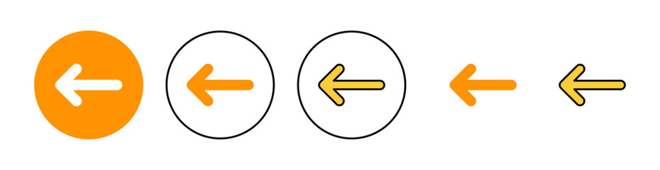 Arrow icon set for web and mobile app. Arrow sign and symbol for web design.