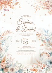 Wedding invitation template