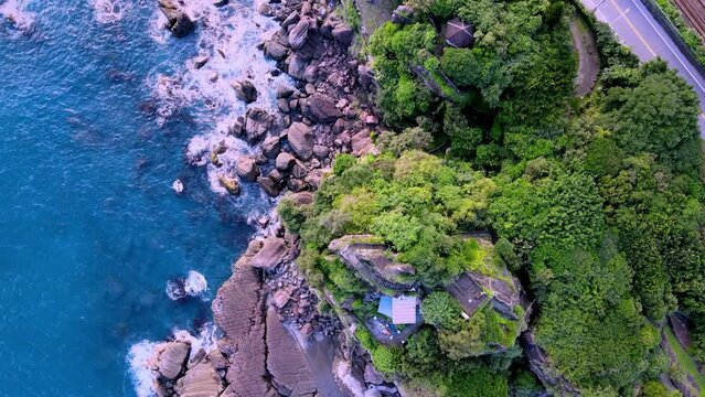 Beiguan Tidal Park at Northeast coast of Taiwan (New Taipei City and Yilan) National Scenic Area.